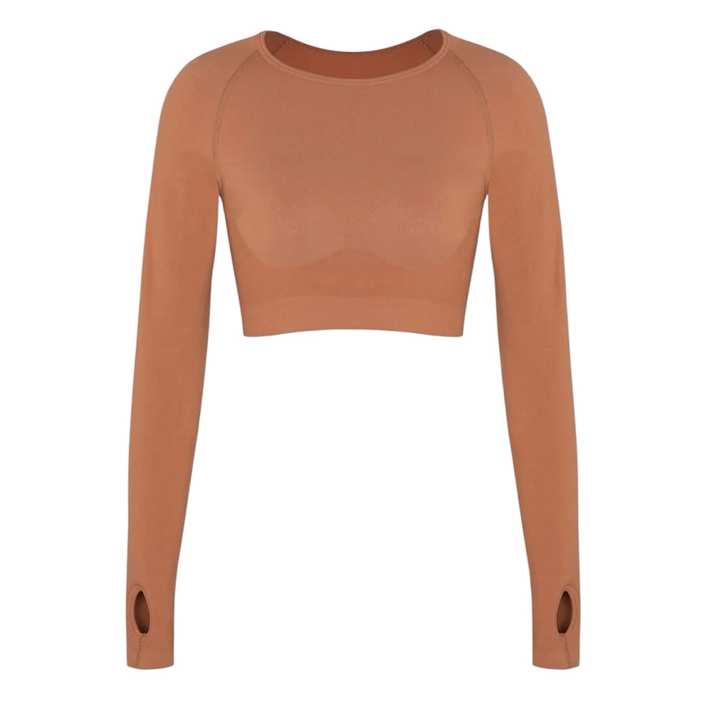 Shapellx PowerConceal™ Premium Active Long Sleeve Buttery Soft Yoga Sz L NWT